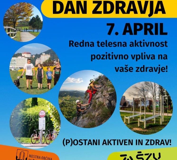 Sporočilo MO Velenje – ob svetovnem dnevu zdravja pozivamo k skrbi za krepitev zdravja
